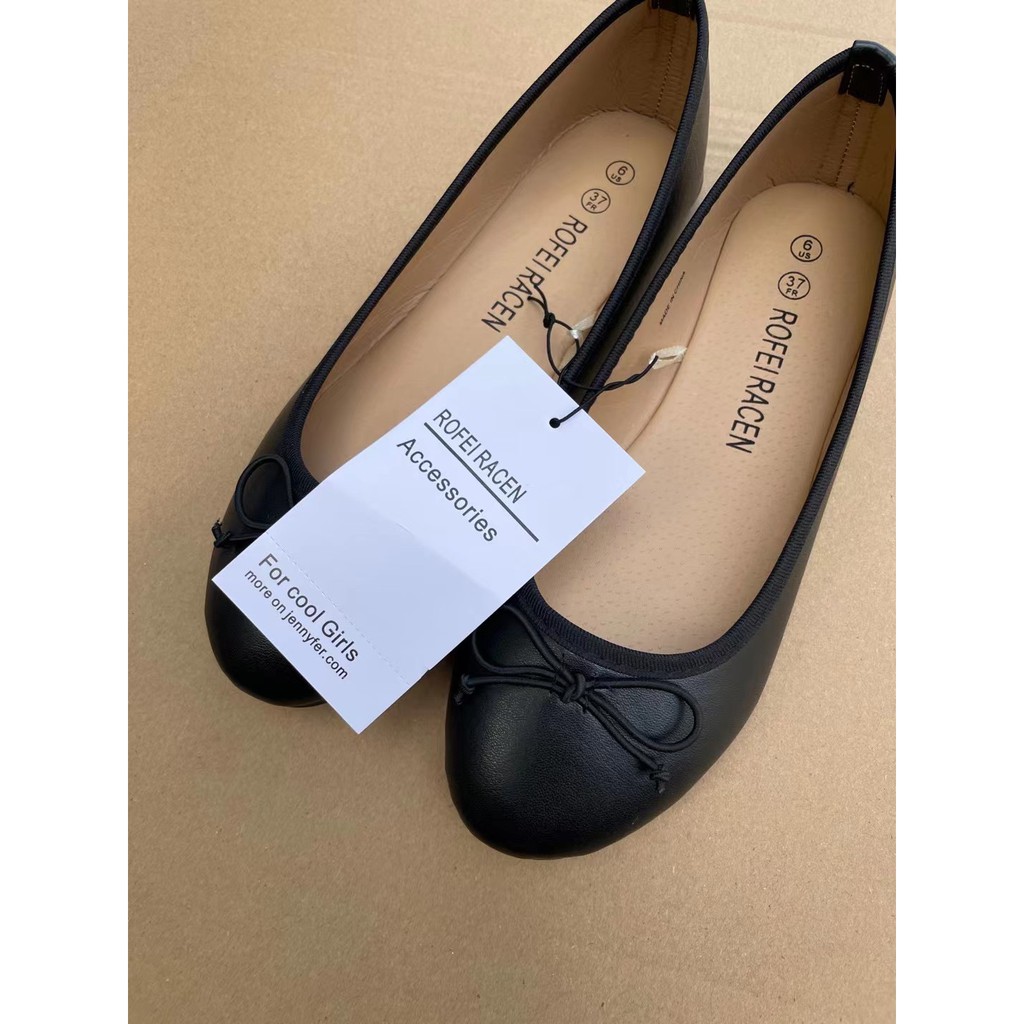 Giày bệt nữ xuất Âu Mỹ rofeiracen màu đen size 36-41ảnh thật | BigBuy360 - bigbuy360.vn