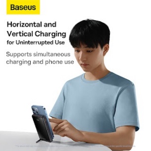 Pin dự phòng tích hợp sạc không dây Baseus Magnetic Bracket - 10000mAh -20W cho iPhone 12 và iPhone 13