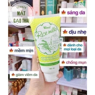 SỮA RỬA MẶT GẠO , BƠ , VITAMIN E THÁI LAN