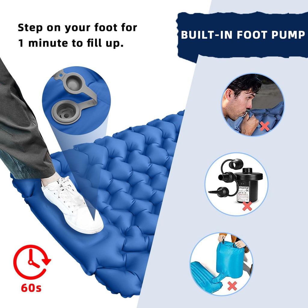 Đệm Ngủ Bơm Hơi SUENIN Dùng Khi Đi Biển / Cắm Trại