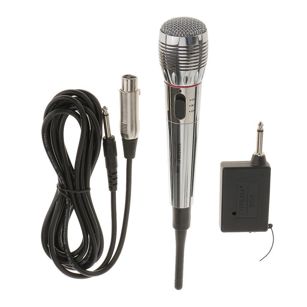 Mic hát karaoke không dây,Mic không dây kết hợp có dây,thiết bị âm thanh gia đình