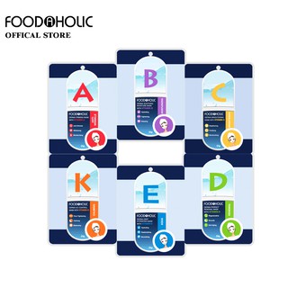 Combo 6 Mặt Nạ Dưỡng Vitamin Cao Cấp FOODAHOLIC 23gx6