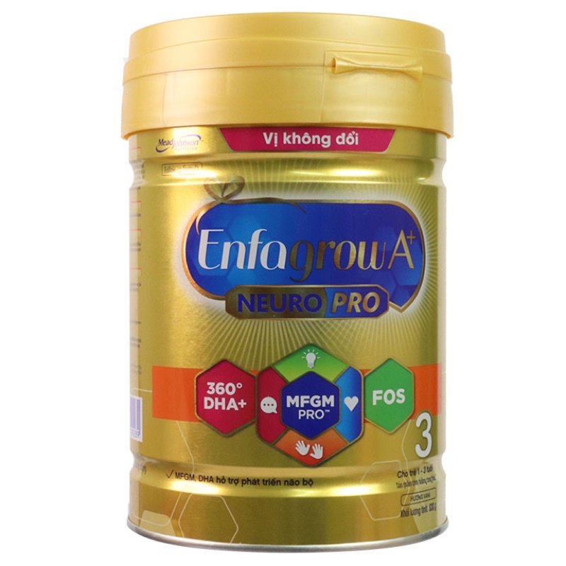 Tặng bộ nhà bếp - COMBO 3 lon sữa bột Enfagrow A+ 3 830g