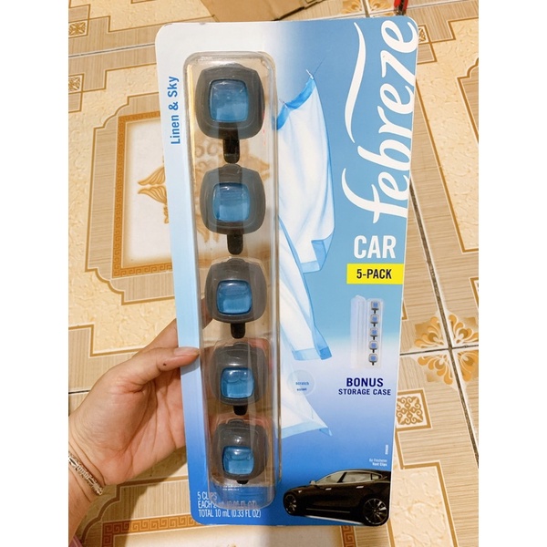 nước hoa xe hơi Febreze car 5 pack