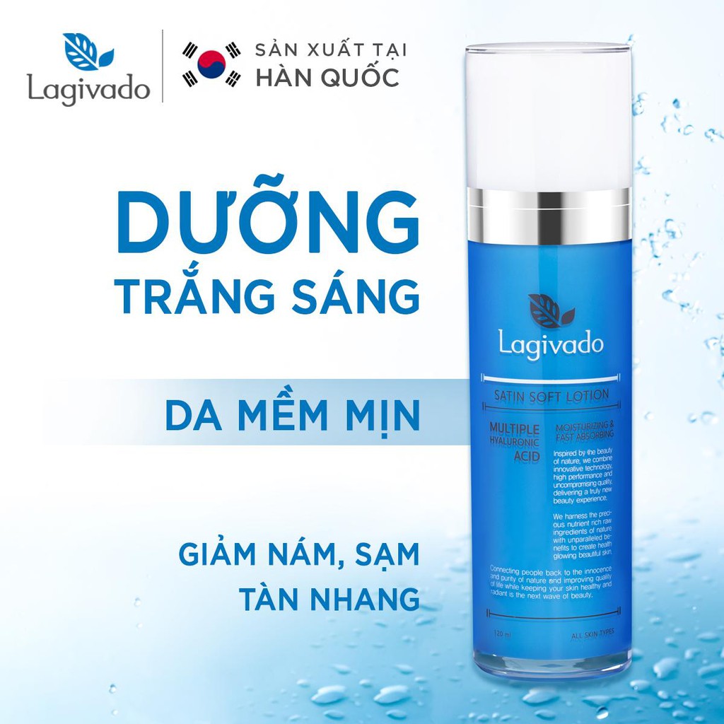 Sữa dưỡng da mặt trắng sáng da Hàn Quốc Lagivado Satin Soft Lotion 120 ml | BigBuy360 - bigbuy360.vn