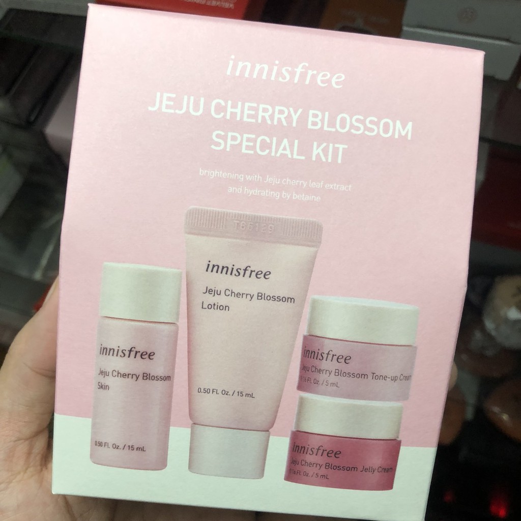 Set dưỡng da ✅FREESHIP✅ Set dưỡng da Innisfree hoa anh đào Jeju Cherry Blossom mini | WebRaoVat - webraovat.net.vn