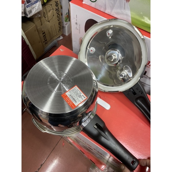 Nồi áp suất tay dài inox 3 đáy đun bếp từ