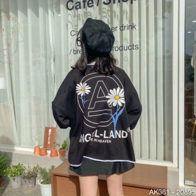 Áo Khoác Cardigan Nỉ Nữ Nam Dày Dặn Form Rộng UNISEX Áo Cardigan Nỉ Nữ in 3 HOA CÚC - AK3361 | BigBuy360 - bigbuy360.vn