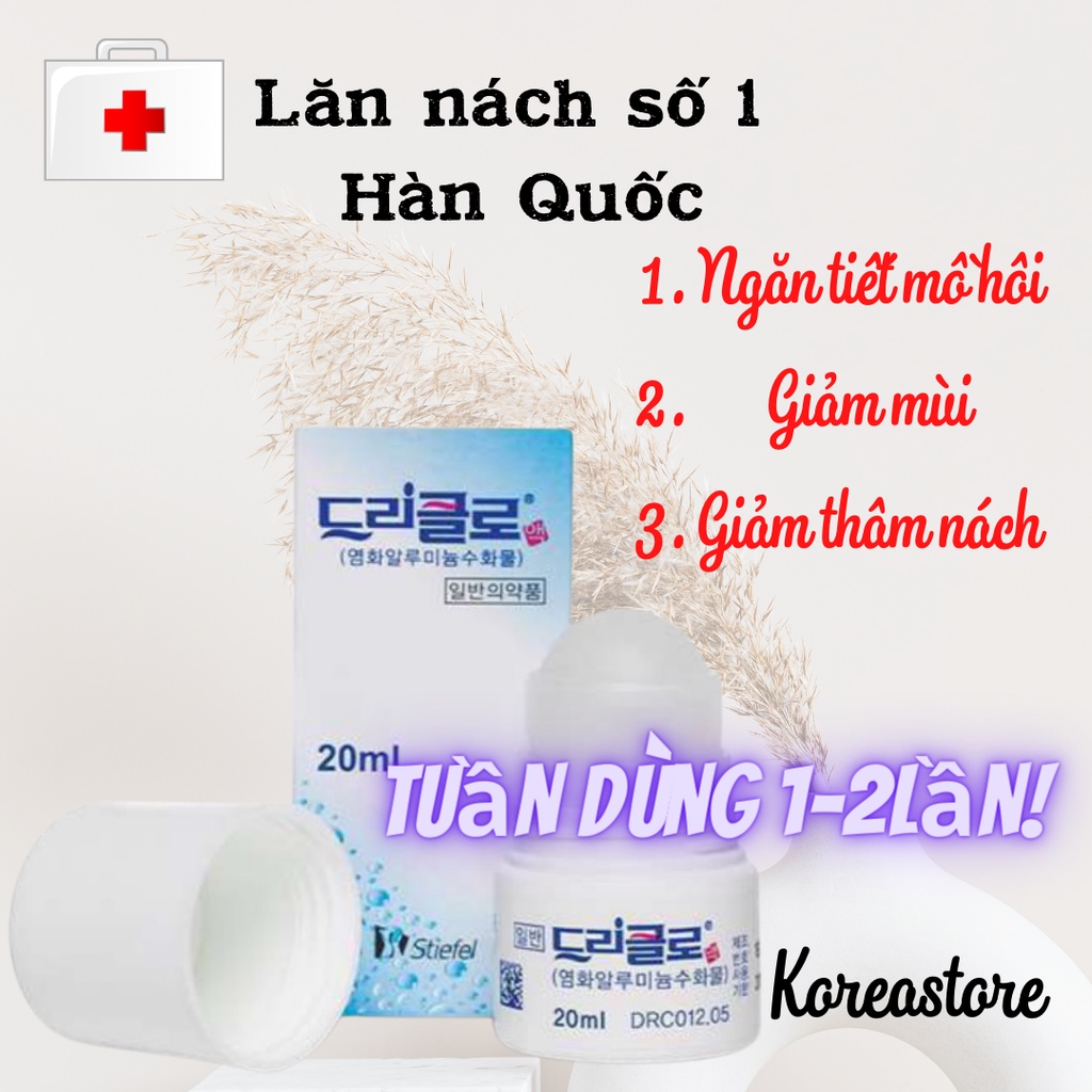 Lăn nách Hàn quốc Stiefie 20ml