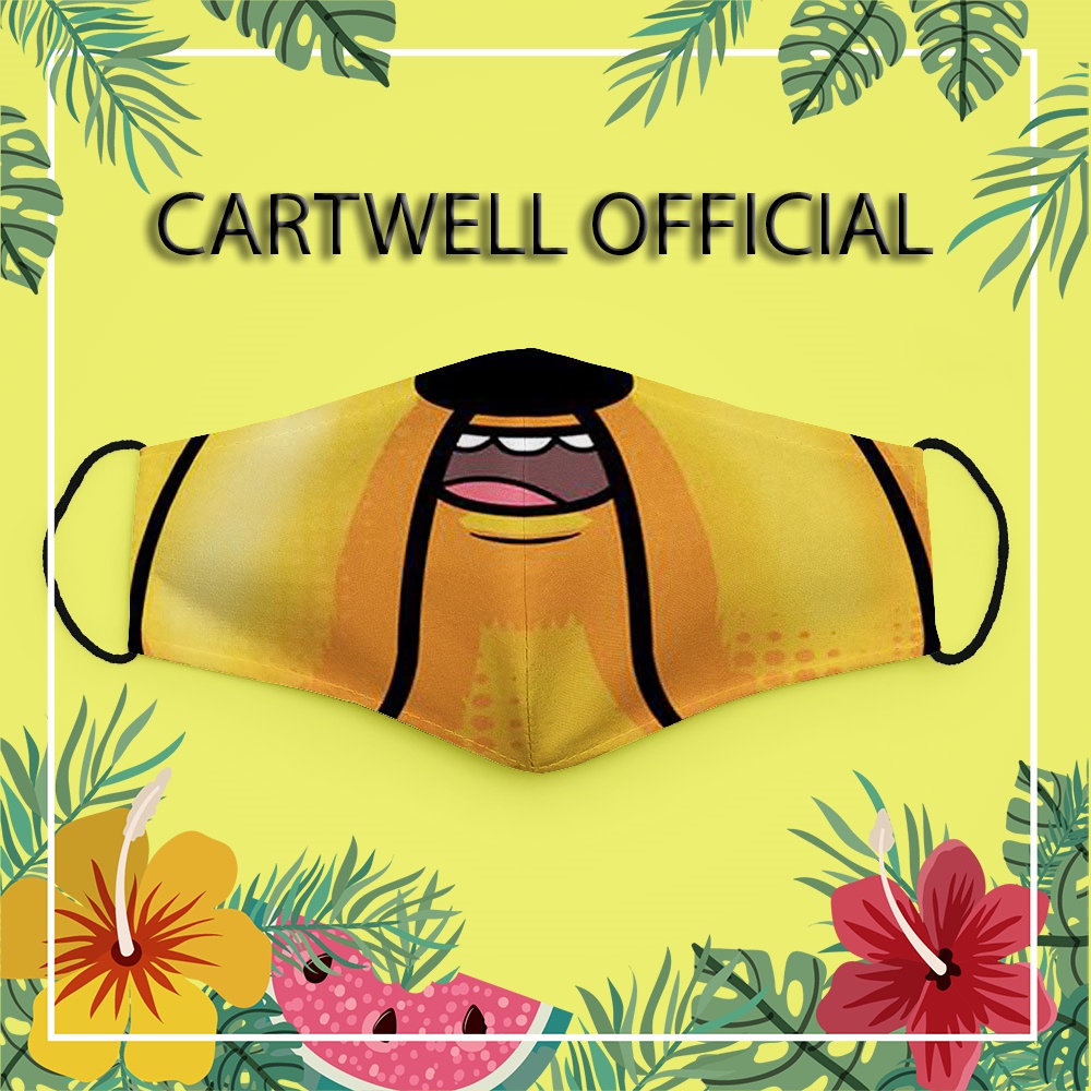 Khẩu trang thú cưng vui nhộn cute trẻ em cho bé dễ thương Hình Vẽ DRAWN CARTWELL thời trang unisex kháng khuẩn dày 2 lớp