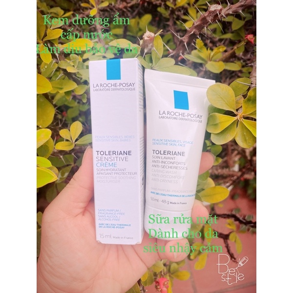 Sét kem dưỡng laroche 15ml + sữa rửa mặt laroche 50ml