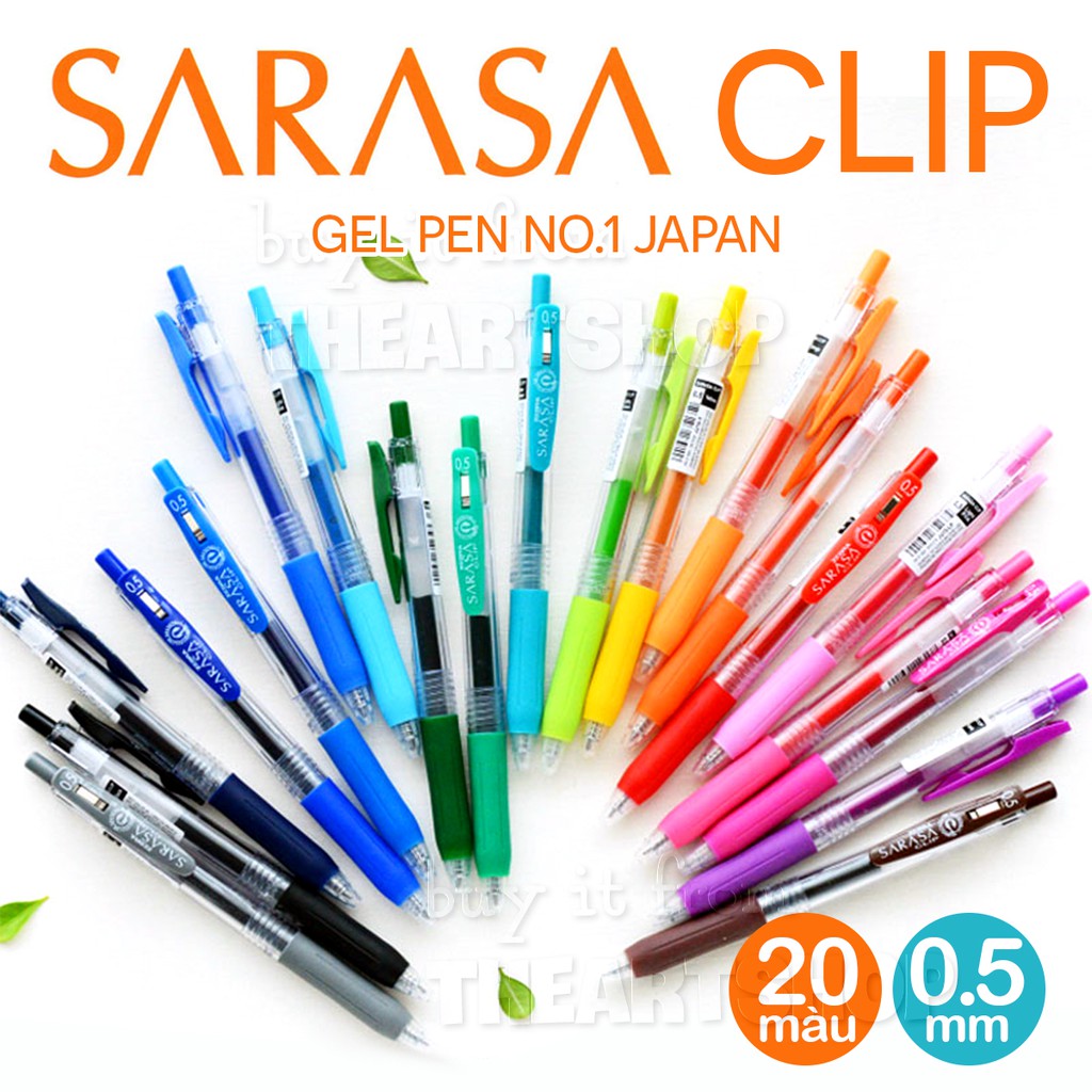 Bút gel ZEBRA SARASA CLIP JJ15, đầu bút 0.5mm