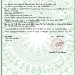 Vitamin E đỏ 400mg của Nga