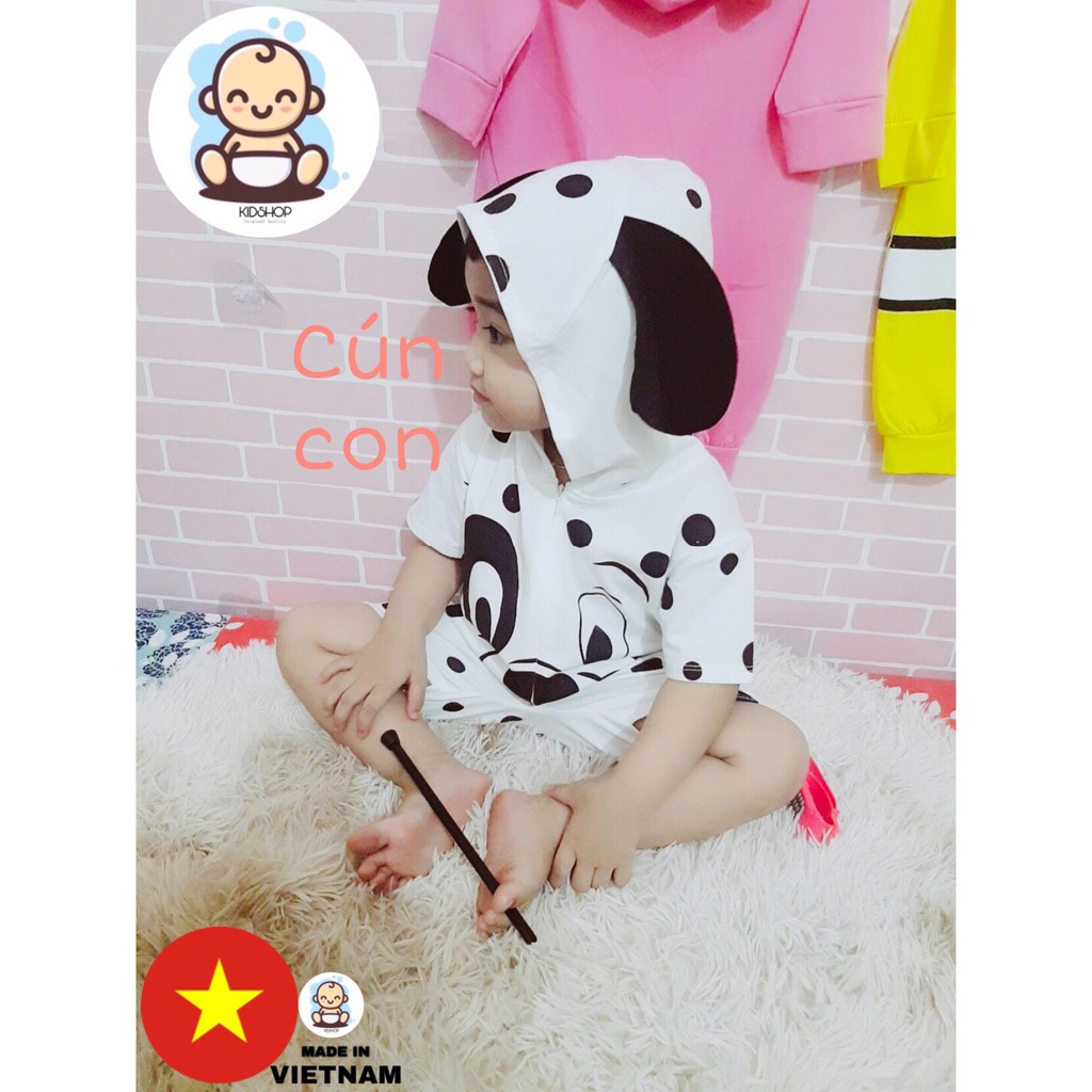 Bodysuit cho Bé - Bodymulien - Body hình thú cute - KIDSHOP (MADE IN VIETNAM)