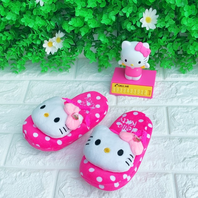 Dép bông trẻ em hello Kitty