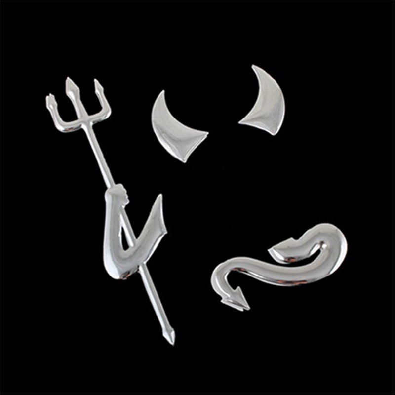 Decal dán xe hơi hình quỷ 3D