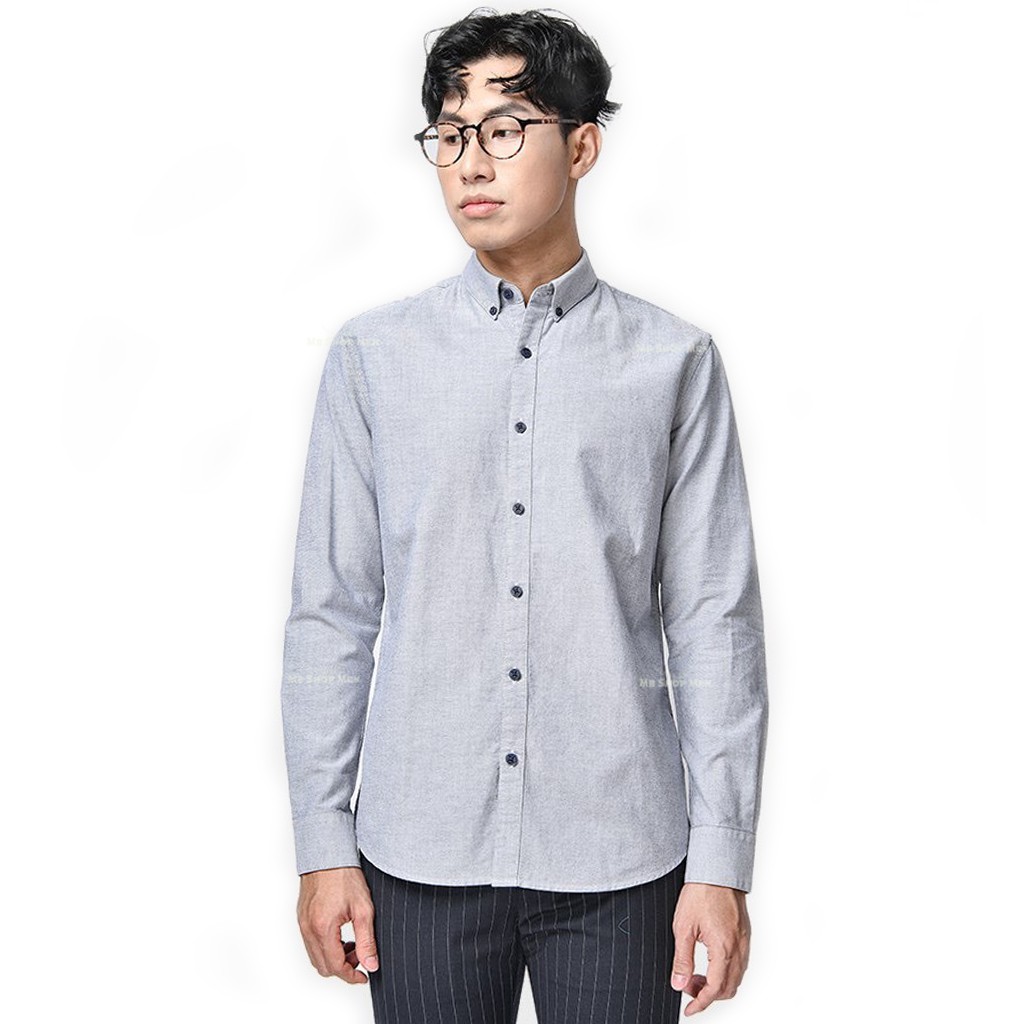 Áosơ mi nam oxford chính hãng chất cotton kiểu hàn quốc