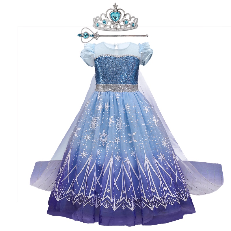 Đầm hóa trang công chúa Elsa đáng yêu dành cho bé gái