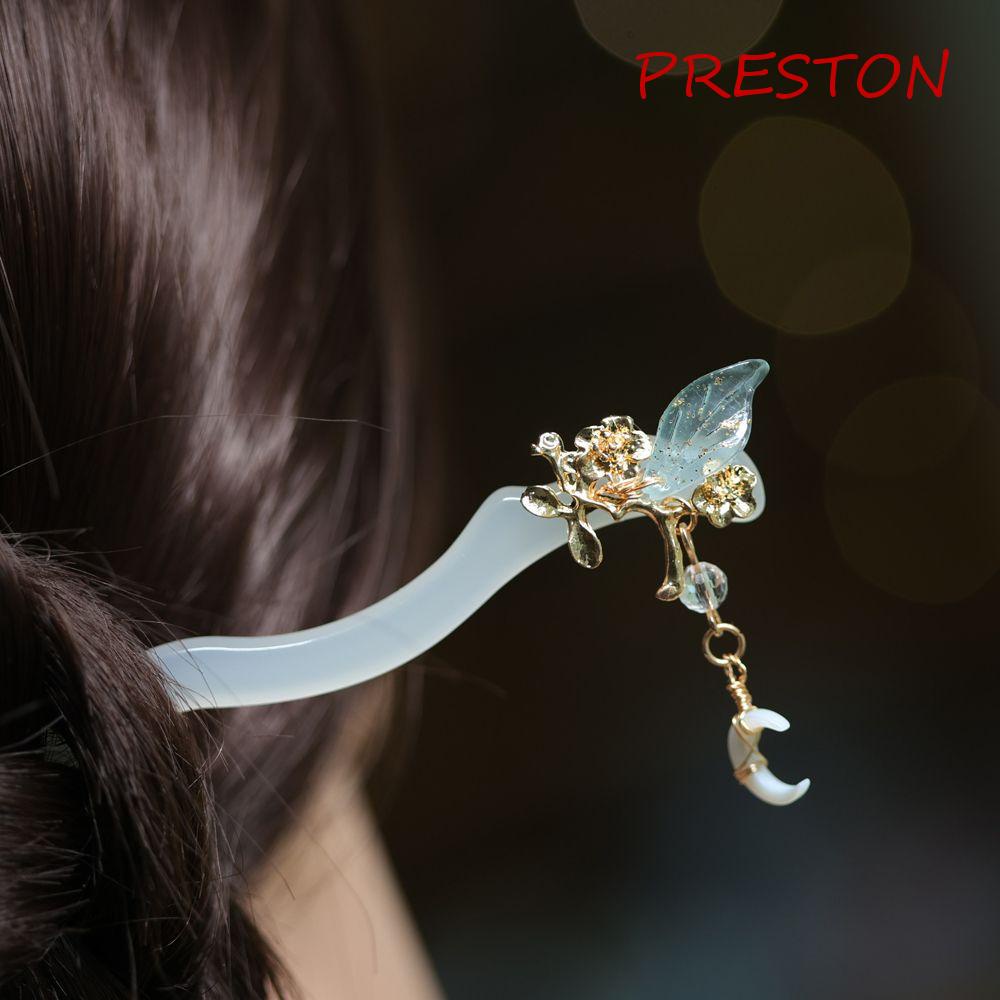 Preston Kẹp Tóc Hình Trăng Lưỡi Liềm Ngọt Ngào Thần Tiên Và Ác Quỷ Cá Tính Dễ Phối Đồ Cho Nữ