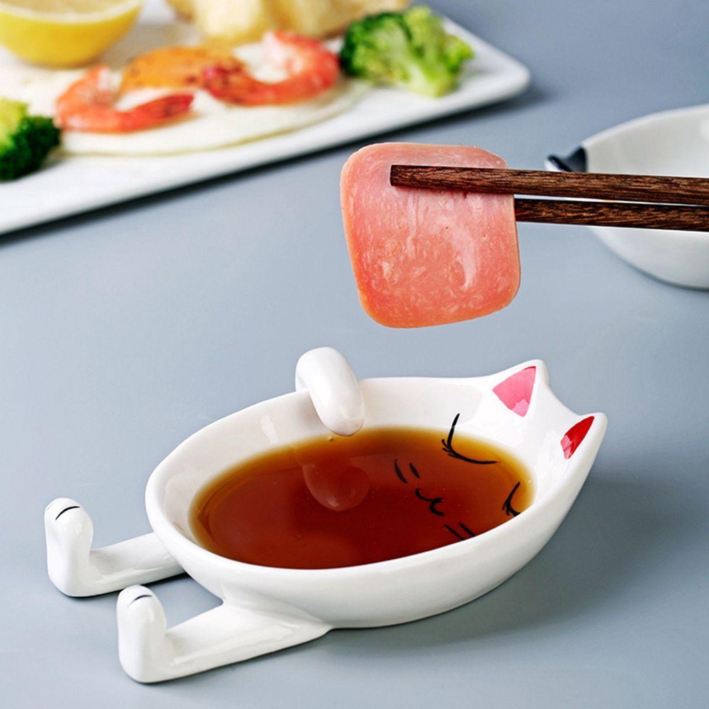 Giá Đỡ Muỗng Hình Mèo Hoạt Hình Dành Cho Nhà Bếp
