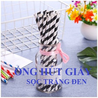 Ống hút giấy (nhiều màu)