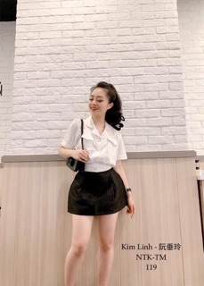 Áo đũi nút bọc cổ vest