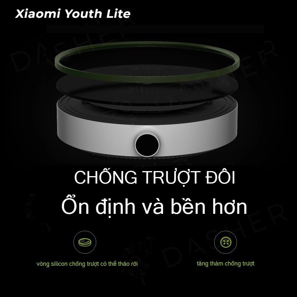 Bếp từ Xiaomi Mijia DCL002CM Youth Lite Version 2 Bếp điện từ Xiaomi Zhiwuzhu ZCL010, 9 cấp độ và 99 chế độ