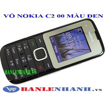 VỎ NOKIA C2 00 MÀU ĐEN [VỎ ZIN, XỊN]