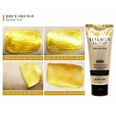 Mặt nạ vàng dưỡng da 3W Clinic Collagen Luxury Gold Peel Off Pack 100g