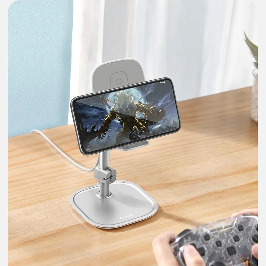 Bộ đế giữ điện thoại/ Tablet để bàn tích hợp sạc nhanh không dây Baseus Literary Youth Desktop Bracket LV456