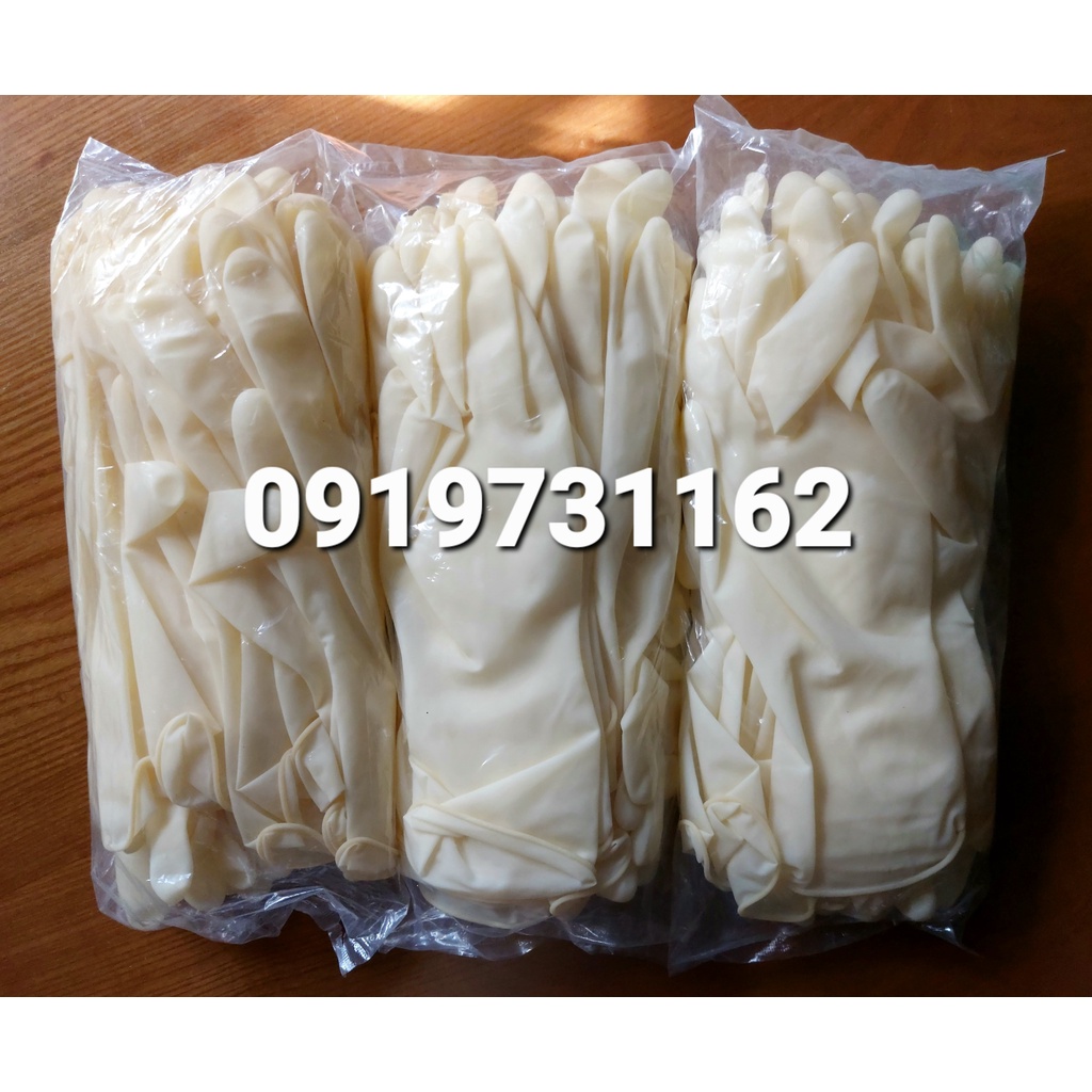 Bao Tay Xanh Cổ Cao Siêu Dai, Dùng Được Nhiều Lần. Găng Tay Chế Biến Thủy Sản
