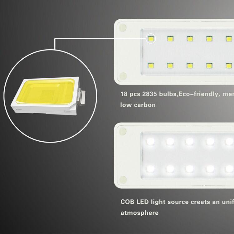 Đèn Led Để Bàn Gấp Gọn 18 Bóng