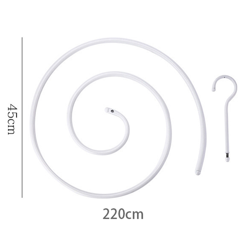 Móc treo phơi khô vỏ bọc chăn/rèm cửa hình xoắn tiện dụng