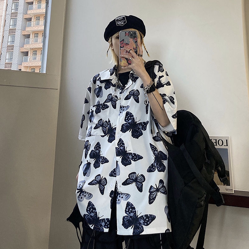 Áo Sơ Mi Tay Ngắn Dáng Rộng Phong Cách Thời Trang Hàn Quốc Cho Nam Giới 165826 | BigBuy360 - bigbuy360.vn