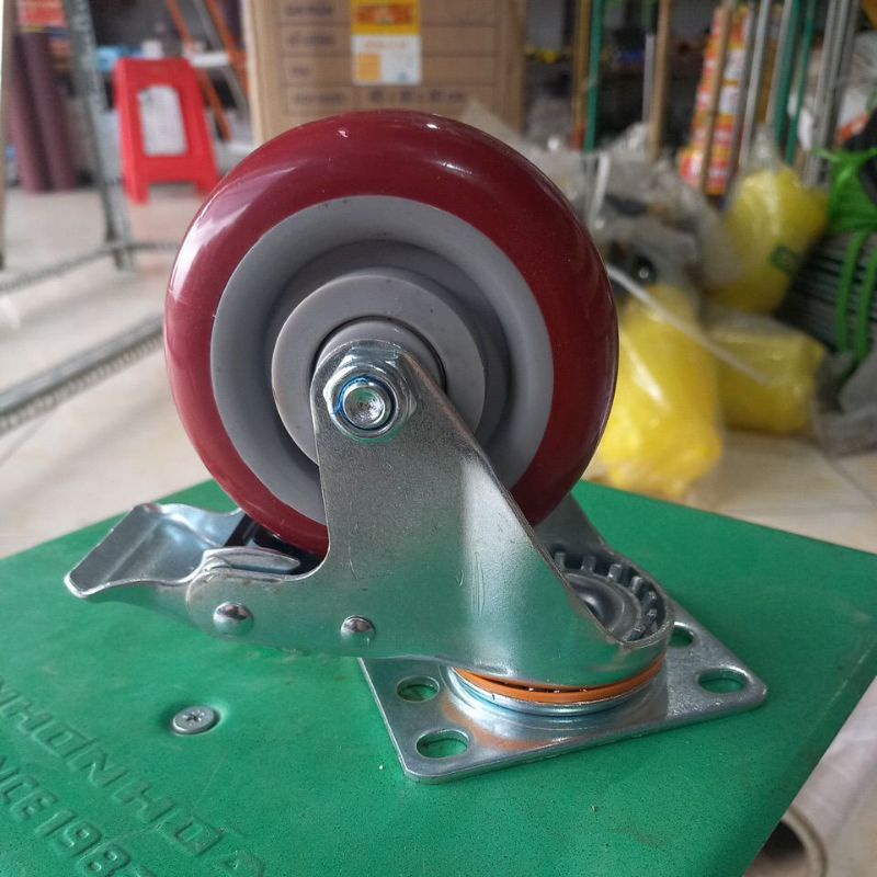 BÁNH XE ĐẨY CAO CẤP ĐA NĂNG MÀU ĐỎ