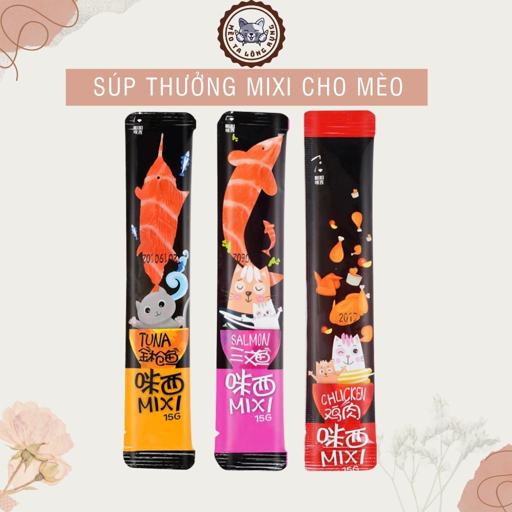 Súp thưởng cho mèo, thức ăn cho mèo thanh 15 gram nhiều vị khác nhau