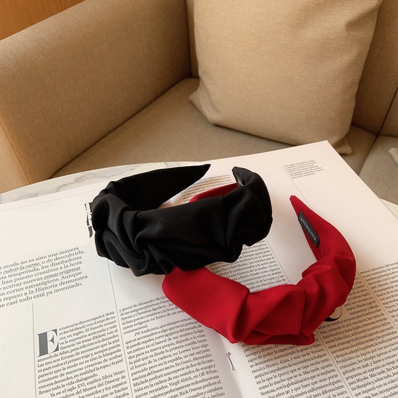 Cài Tóc Vải Màu Trơn Phong Cách Hàn Quốc Thời Trang Cho Nữ