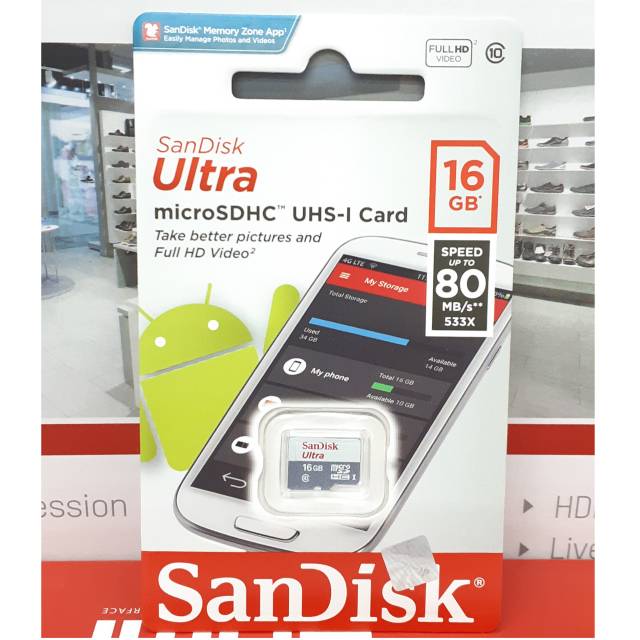 Thẻ Nhớ Sandisk 16gb Chính Hãng
