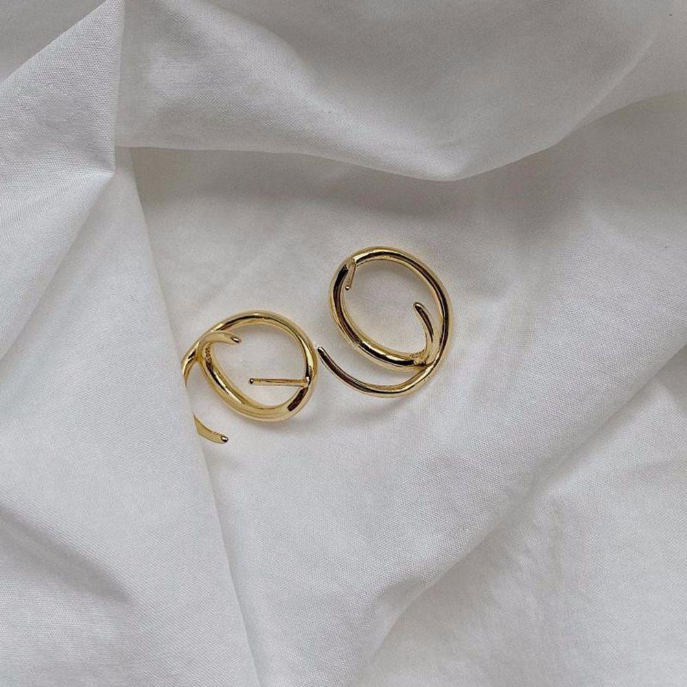 Bông Tai Bằng Đồng Đơn Giản Thời Trang Hàn Quốc Dành Cho Nữ