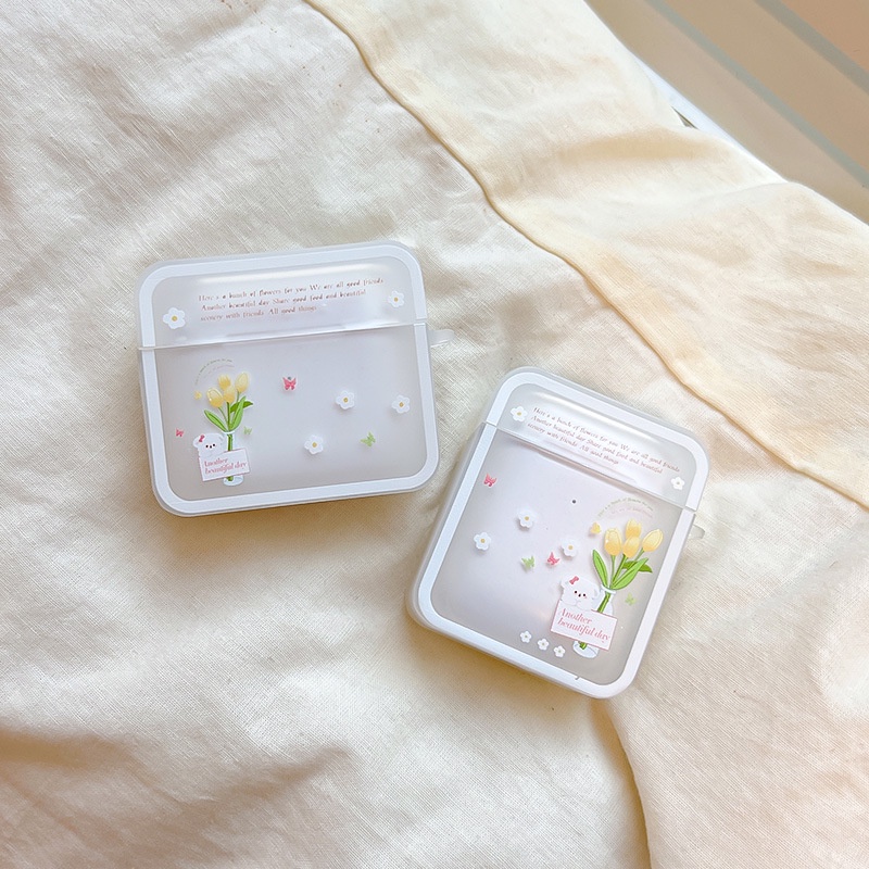 Vỏ Bảo Vệ Hộp Sạc Tai Nghe airpods Pro 2 / 3 Bằng Silicon Hình Vuông Thời Trang Ốp