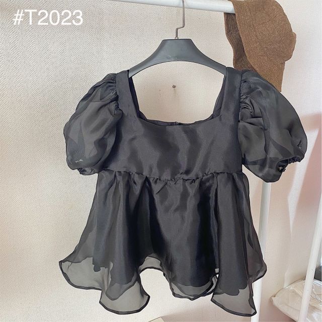 [ ẢNH THẬT TRẢI SÀN ] ÁO BABY DOLL TAY BỒNG DÁNG XÒE NHẸ CHẤT LIỆU NHẸ NHÀNG - CLOUDY TOP