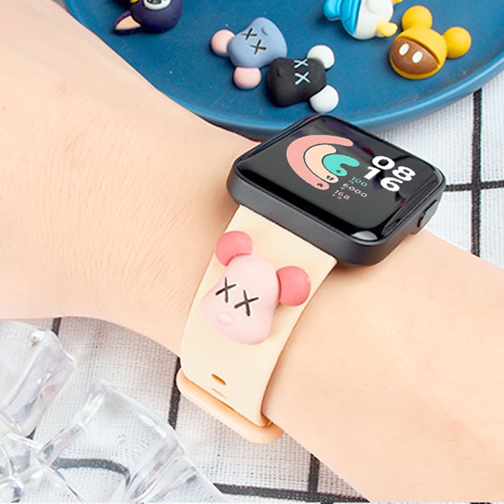Dây Đeo Silicon Họa Tiết Hoạt Hình Cho Đồng Hồ Thông Minh Xiaomi Mi Watch Lite / Redmi Watch 3 2 Lite / Poco Watch