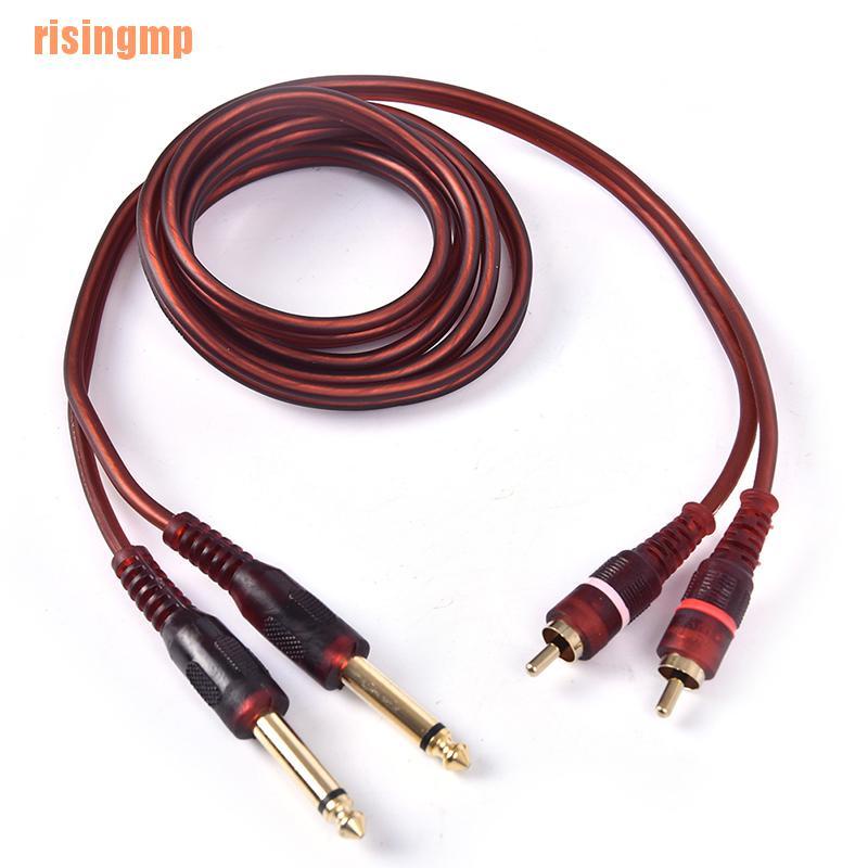 Cáp Âm Thanh Rca 6.35mm Dài 1.5m 1 / 4 inch Chất Lượng Cao