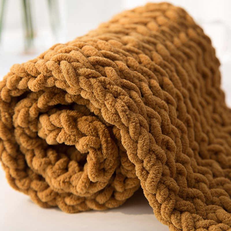 Len nhung đũa sợi to cuộn 100g - len bông sữa - đan móc thảm, chăn, thú bông khổng lồ mềm mịn
