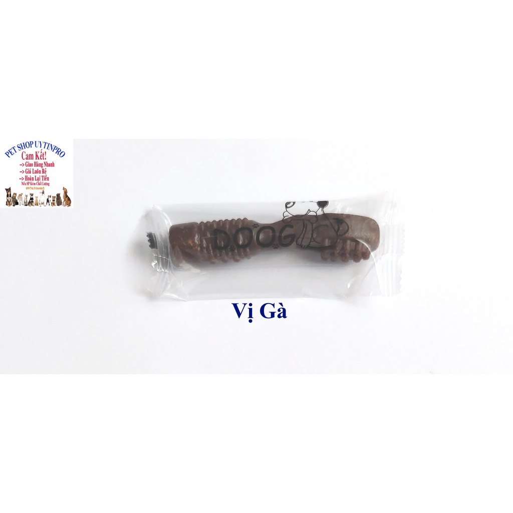 Xương gặm cho Chó Doog Hình bàn chải Gói 20g Bổ sung canxi, Giúp răng chắc khỏe, Thơm miệng, Tốt cho tiêu hóa