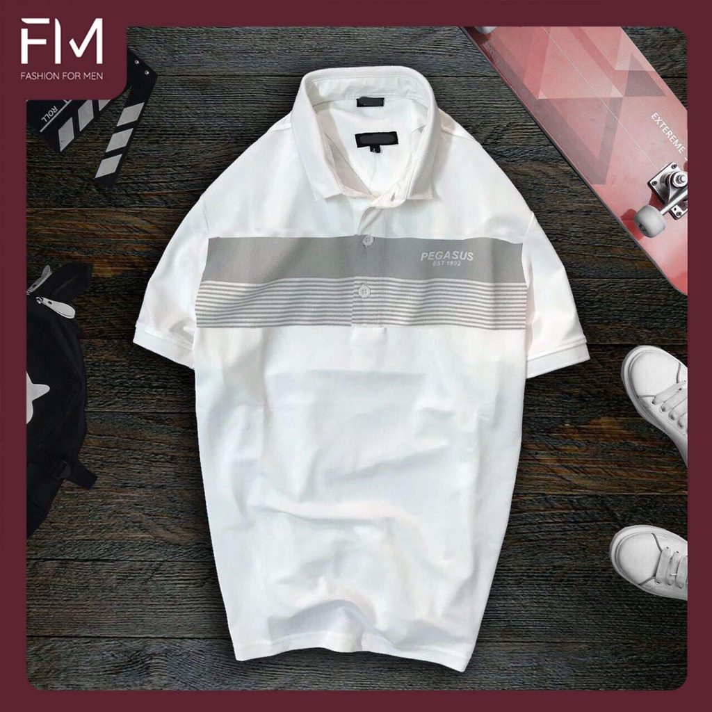 Áo Polo nam cổ bẻ ngắn tay, chất liệu vải cá sấu cotton cao cấp, trẻ trung, năng động – FORMEN SHOP – FMPS105 | BigBuy360 - bigbuy360.vn