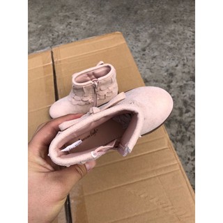 Boot nơ da lộn