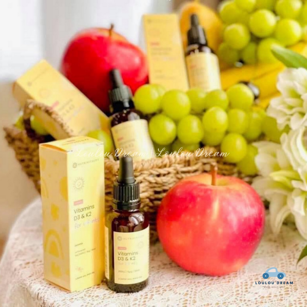 Vitamin Nutrivitality bổ sung D3 & K2 MK7 dành cho bé nội địa Anh Quốc - 30ml