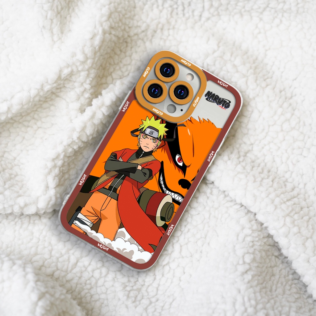 Ốp lưng iphone cạnh vuông Naruto Kurama Wrightcase 6plus/7/8/8plus/x/xs/11/12/pro/max/plus/promax