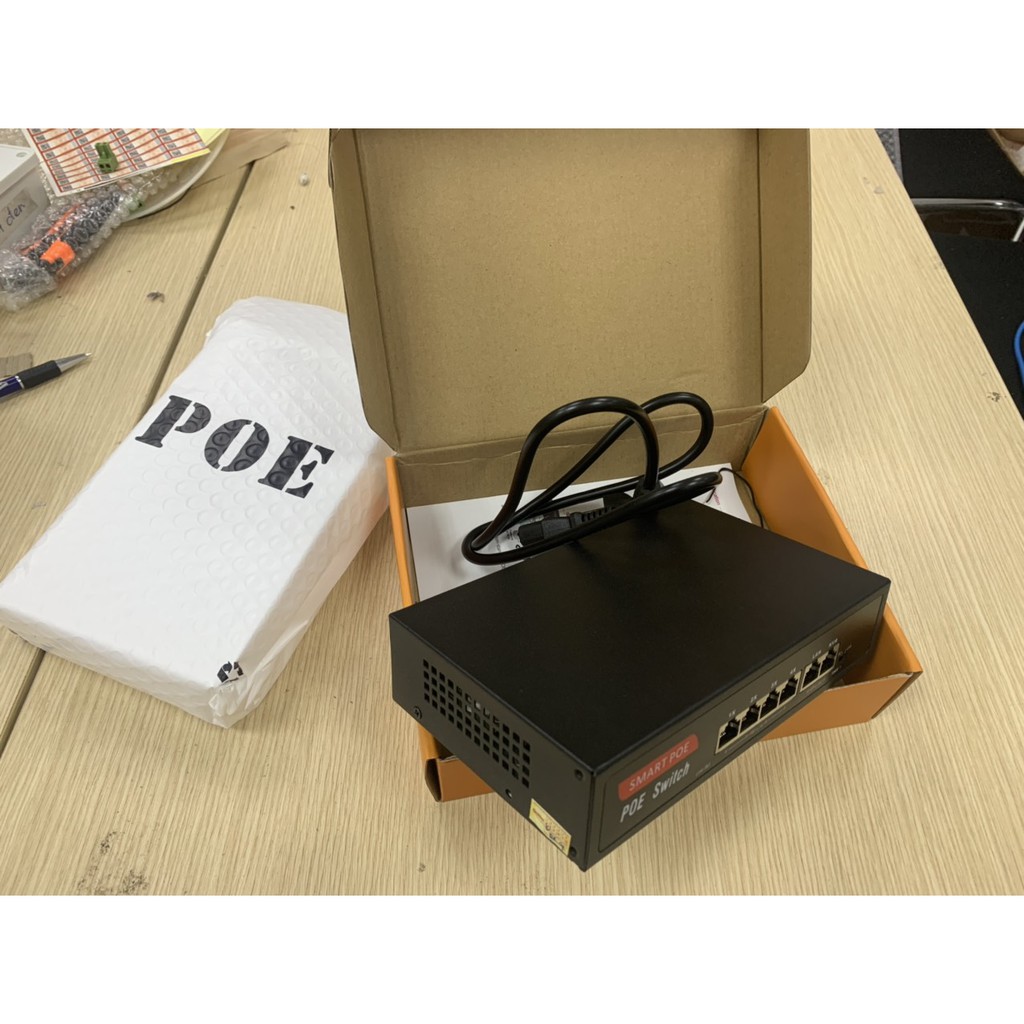 Switch Smart 4 Port POE + 2 Uplink 10/100Mbps SW4K Cấp Nguồn Qua Mạng